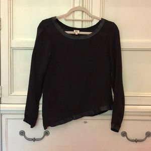 DL1961 top with leather trim